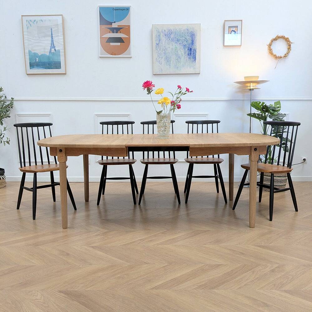 Vintage oak oval table