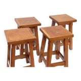 Solid oak stools