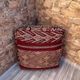 Outdoor Kilim Pouf - Moroccan Throw Pouf - Berber Ottoman Pouf - Oriental Pillow