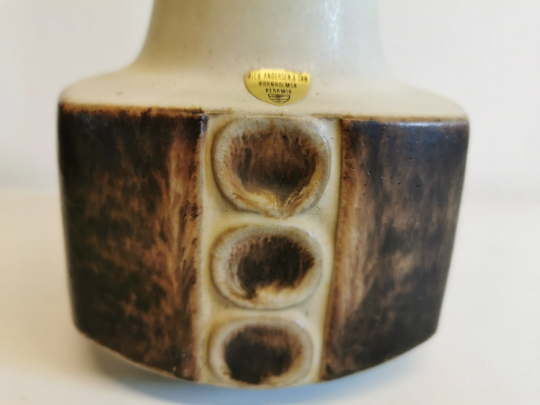 Ceramic table lamp, from danish michael andersen and son - bornholm-denmark
