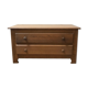Low oak chest of drawers