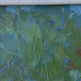 Vintage Landscape Painting“Paysage aux Robinson” By Svan Grandin 1906-1982