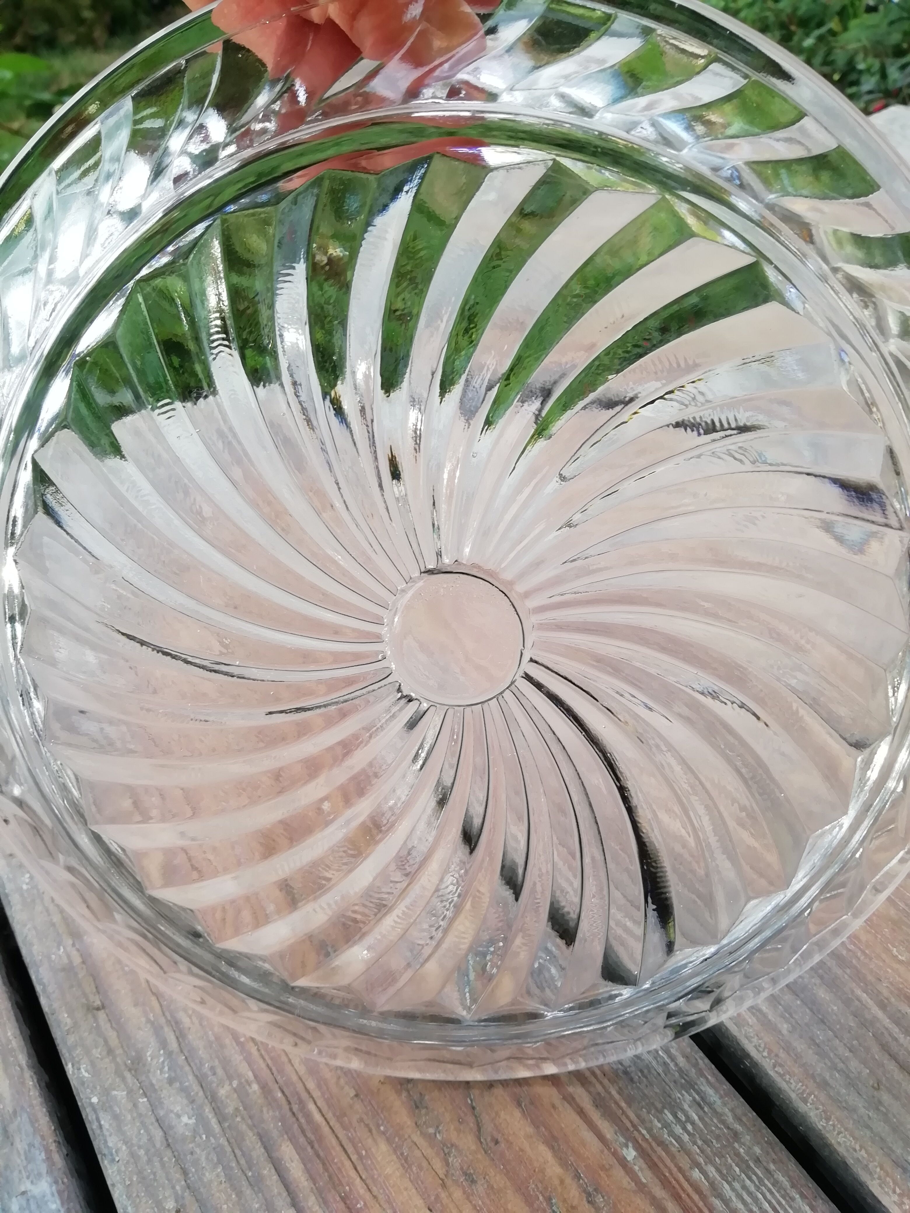 Crystal bell with tray