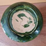 Aegitna in Vallauris - Sauceboat and its supporting saucer in enamelled earthenware