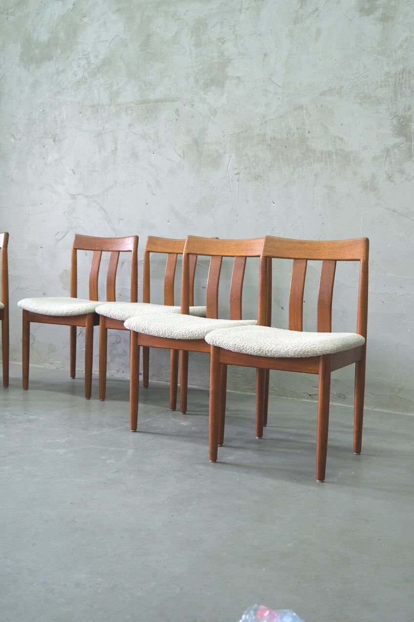 Mid-century teak dining chairs from Vamdrup stolfabrik, 1960s, set of 6