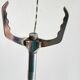 Long vintage chrome metal sugar tongs