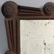 Antique tramp art folk art distressed mirror, Austria ca 1900s