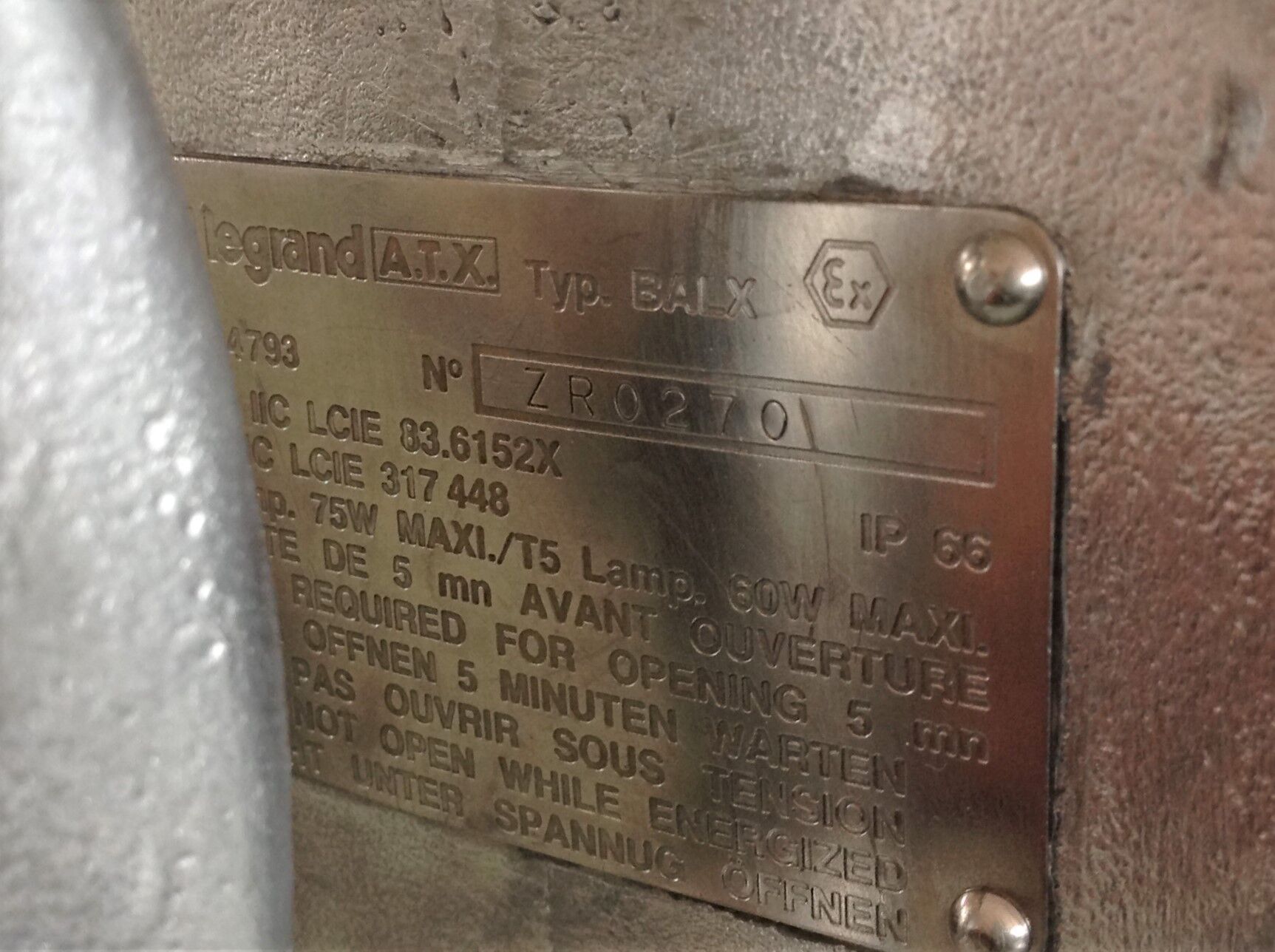 Legrand workshop walkman in industrial style aluminum