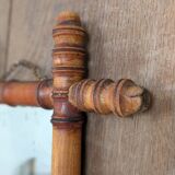 3 bamboo-look mirrors