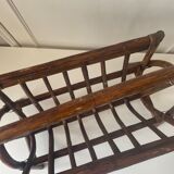 Rattan magazine holder