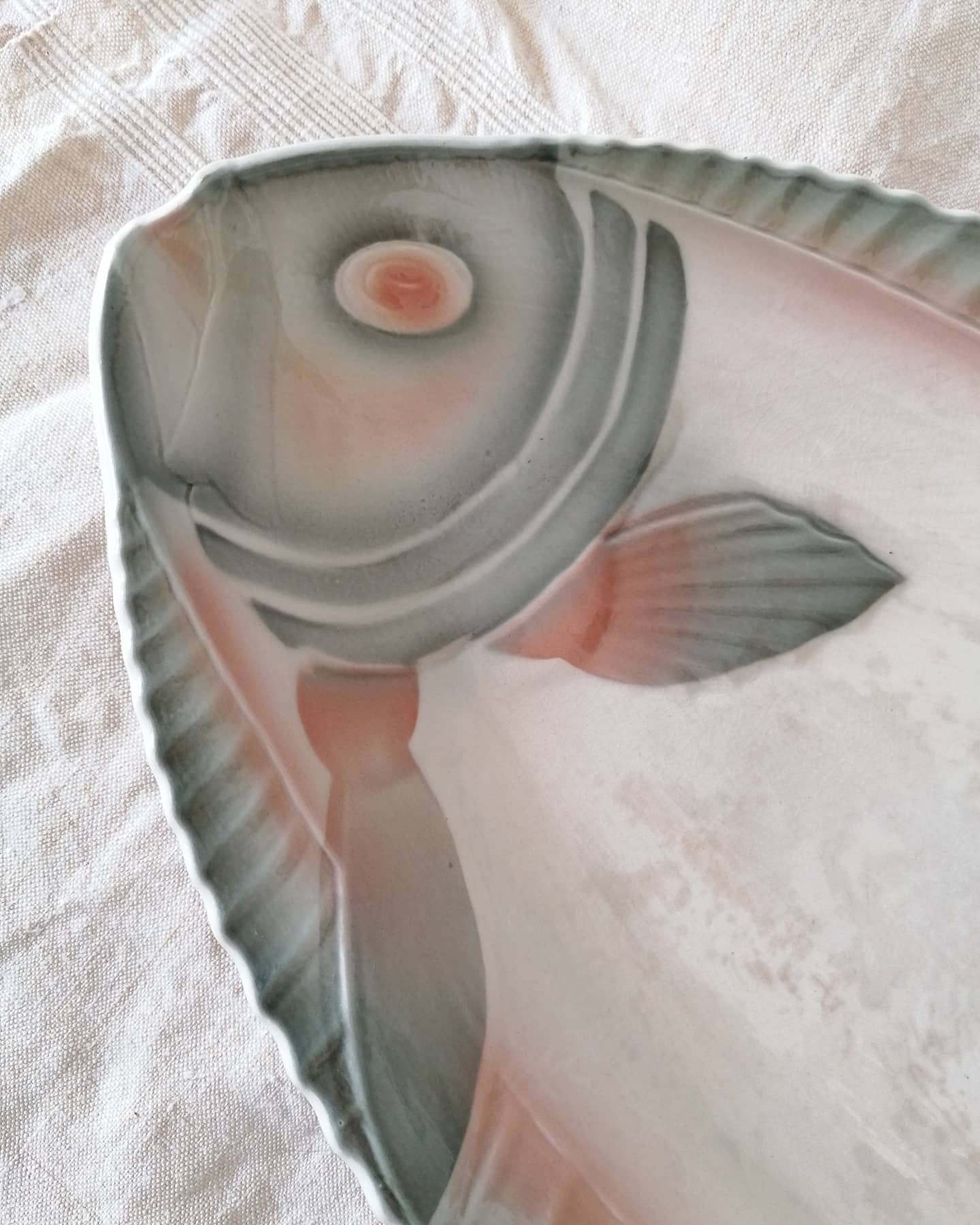 Plat à poisson Sarreguemines