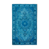 Tapis oriental contemporain noué à la main des années 1980 187 cm x 305 cm Tapis turquoise