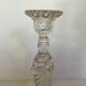 Antique moulded glass candlestick