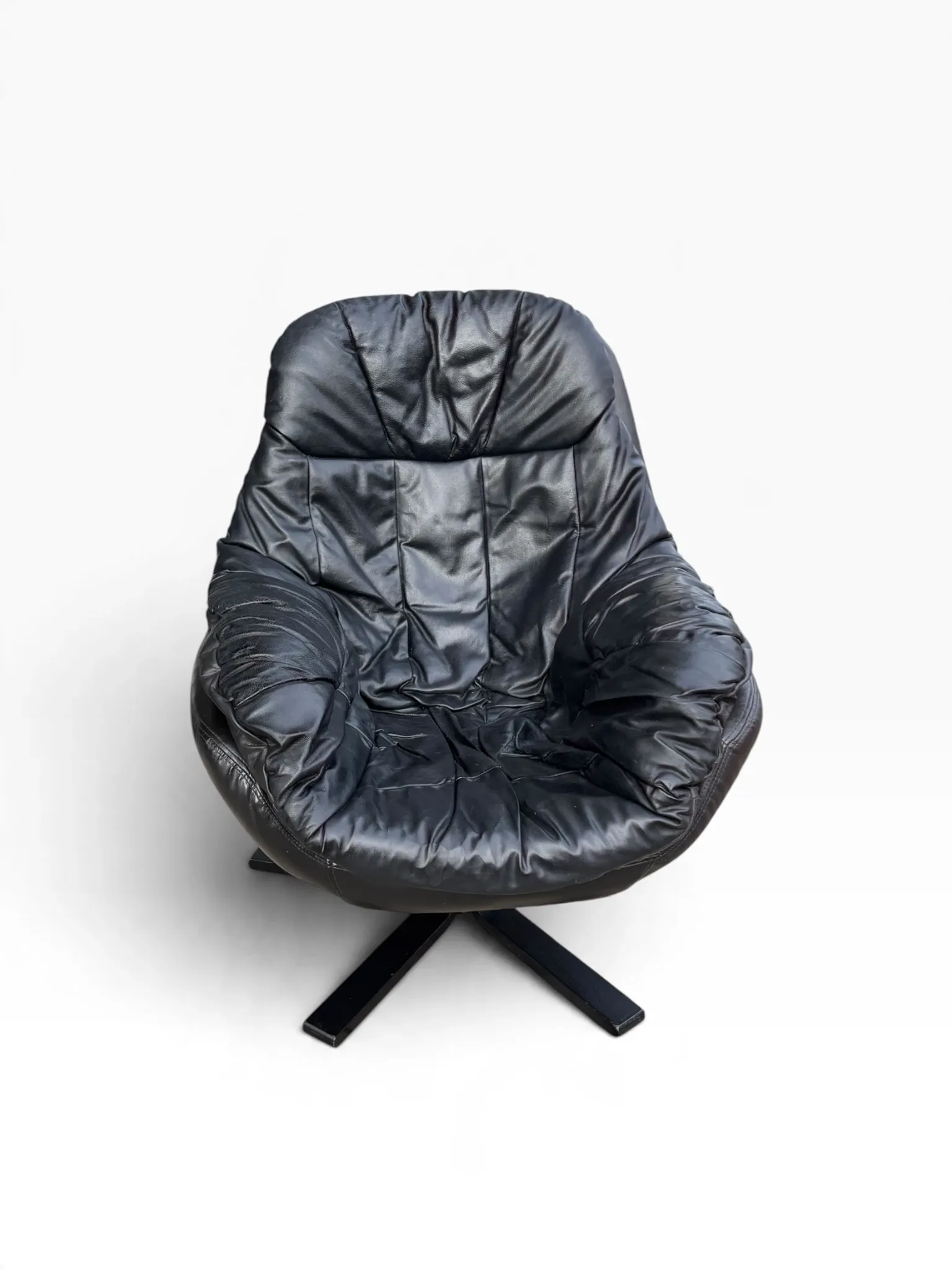 Leather swivel chair
