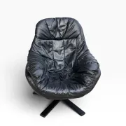 Leather swivel chair