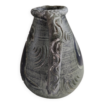 Spanish pottery 50's gray green amphora