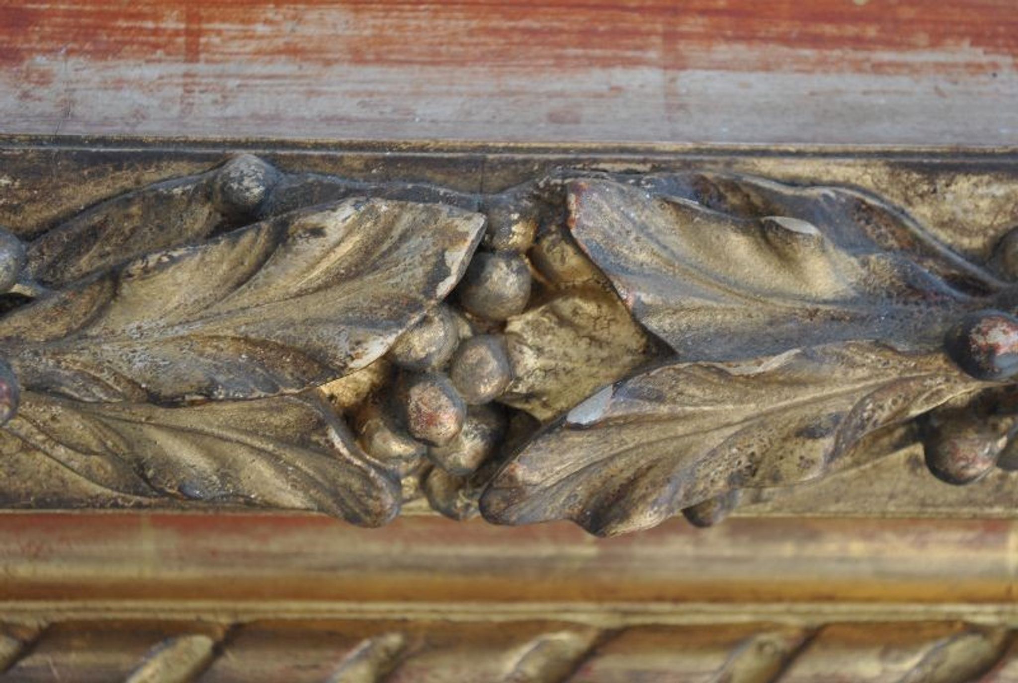 Mirror Louis XVI gilded wood ice old 109x128cm