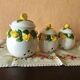 3 jars preservatives condiments onions garlic shallot decoration slurry Lemon