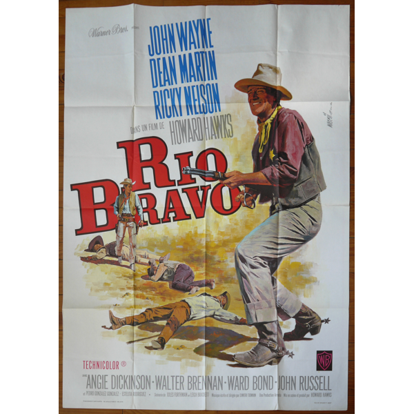 Rio Bravo John Wayne Howard Hawks Original Movie Poster Selency Rio Bravo John Wayne Howard Hawks Original Movie Poster Selency