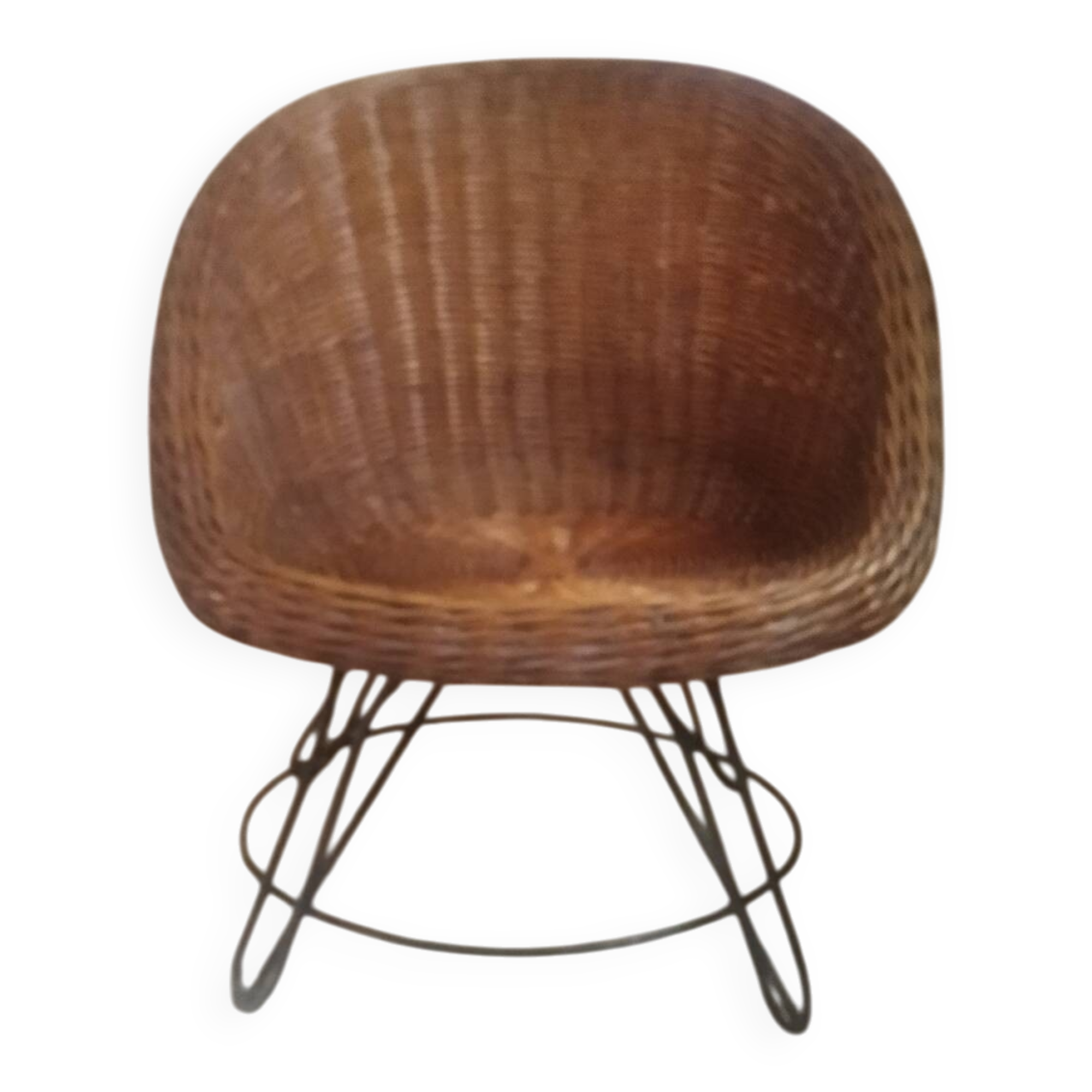 Fauteuil en rotin 1950/1960