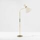 Maison Lunel lampadaire diabolo laiton canon de fusil vers 1950