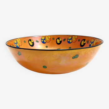 Orange Lacquered Porcelain Catchall by Royal Doulton, England