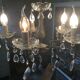 Antique chandelier with pendants