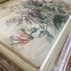 Watercolour painting "Wildflowers" from the early 20th century + frame