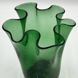 Vase mouchoir en verre d’Empoli