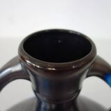 Flamed ceramic vase signed De Bruyn Five Lille