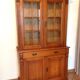 Two-piece sideboard in varnished pine