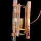 Venini Wall lamps glass murano gold structure , Italy 90 s