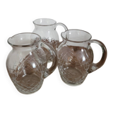 Chiseled/cut crystal pitcher