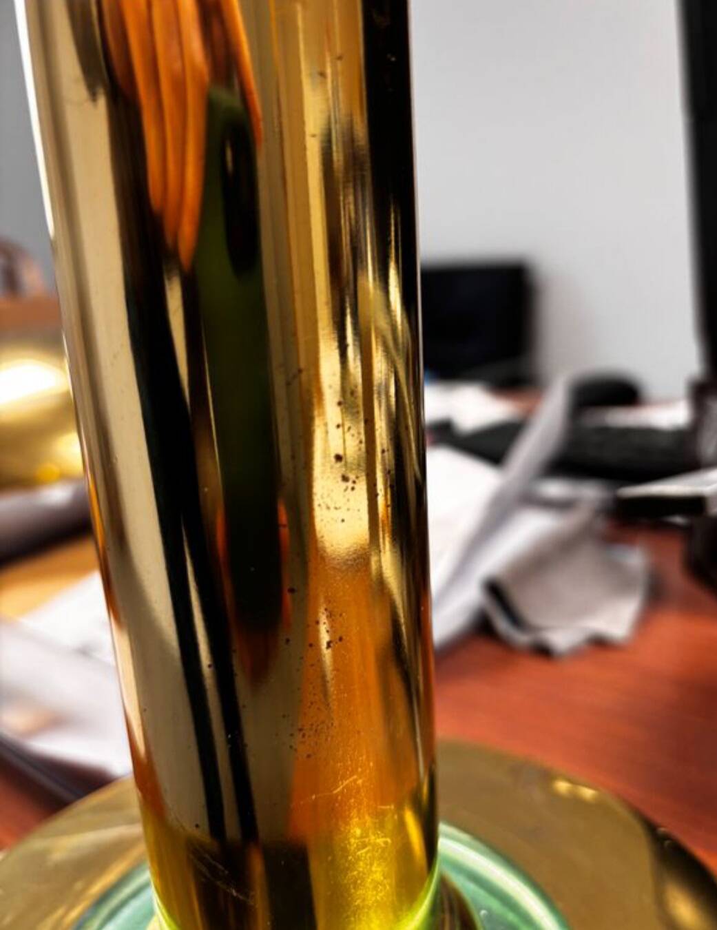 Banker mushroom desk lamp