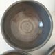 4 handmade ceramic bowls – Grey-blue glaze and mineral shades