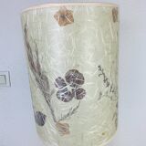 Brutalist folk art lamp 73 cm, turned wood