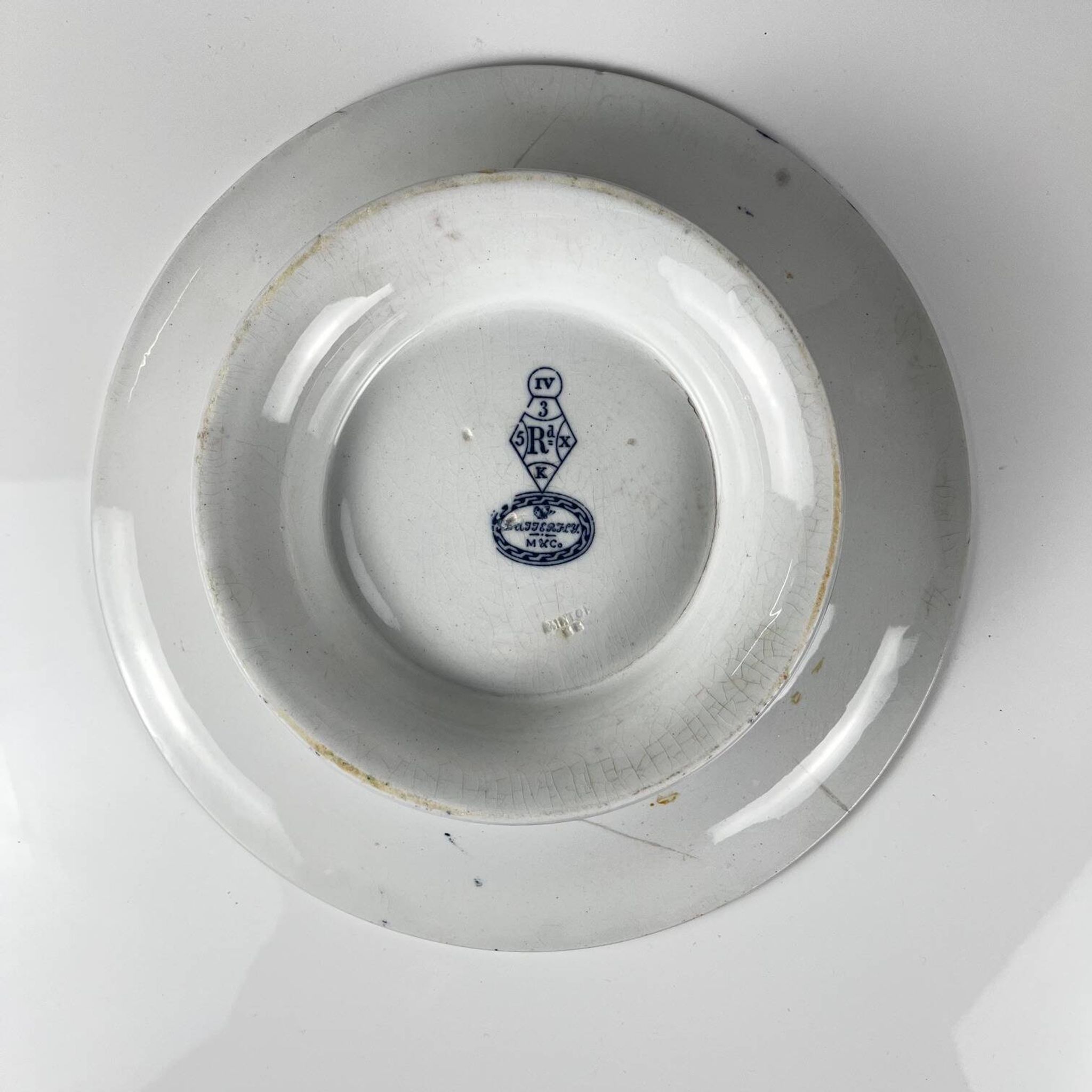 Low blue "Butterfly" compote dish by Minton & co, England, 19th century