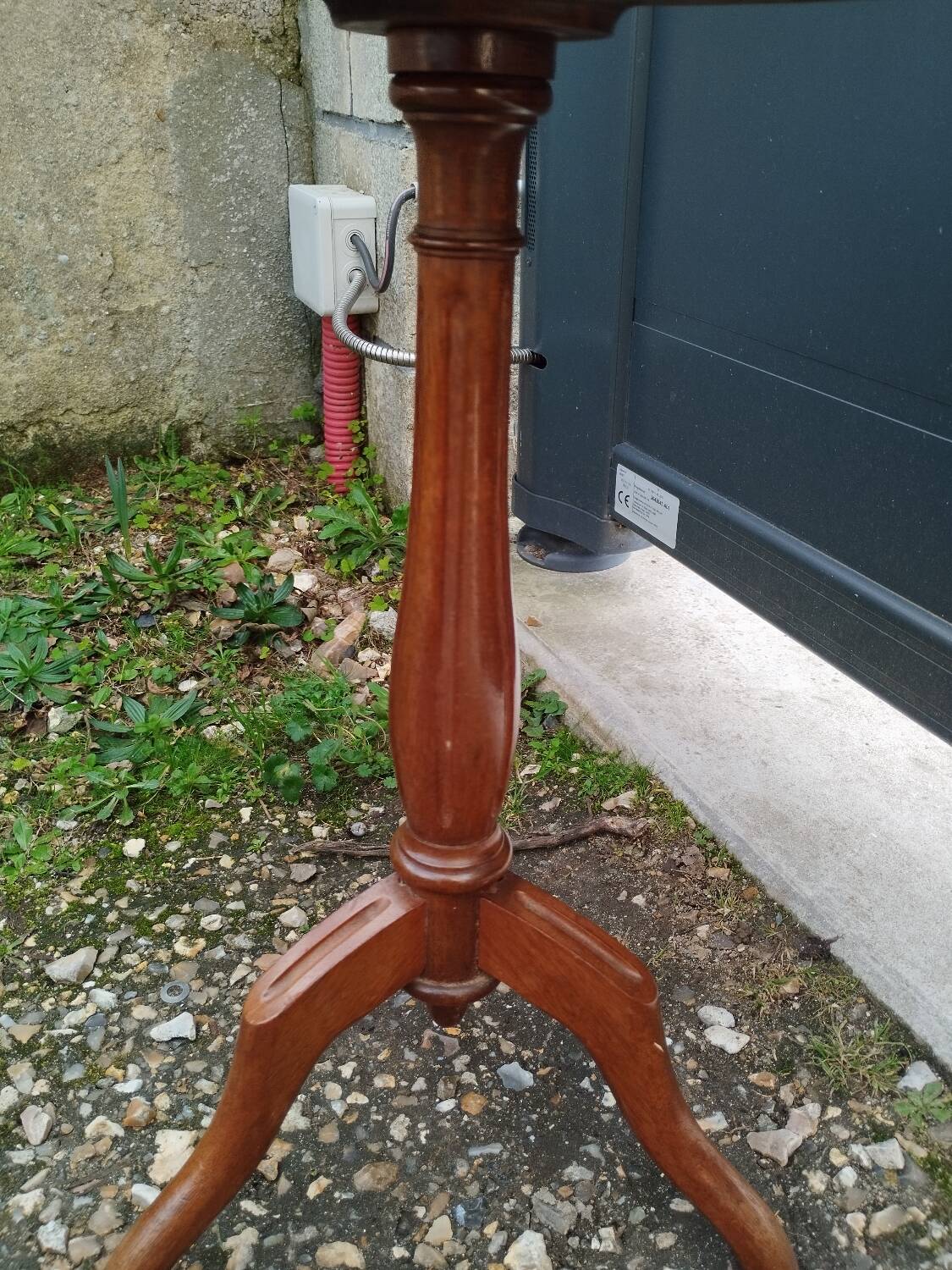 Louis xvi style bedside table marble top