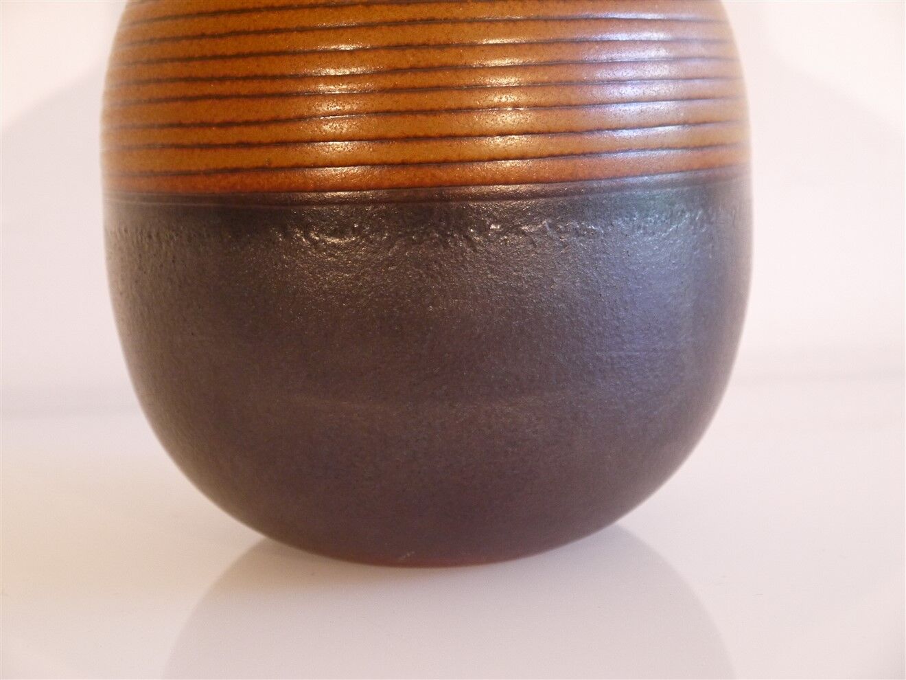 Vintage ceramic ball vase by Joan Carillo 1970