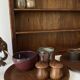 Salt and pepper shakers, wood