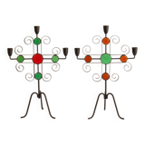 Pair of Swedish candlesticks from Ystad metall 1970