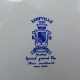Cake dish KG Lunéville with blue flowers