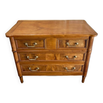 Louis XVI style chest of drawers in cherry wood