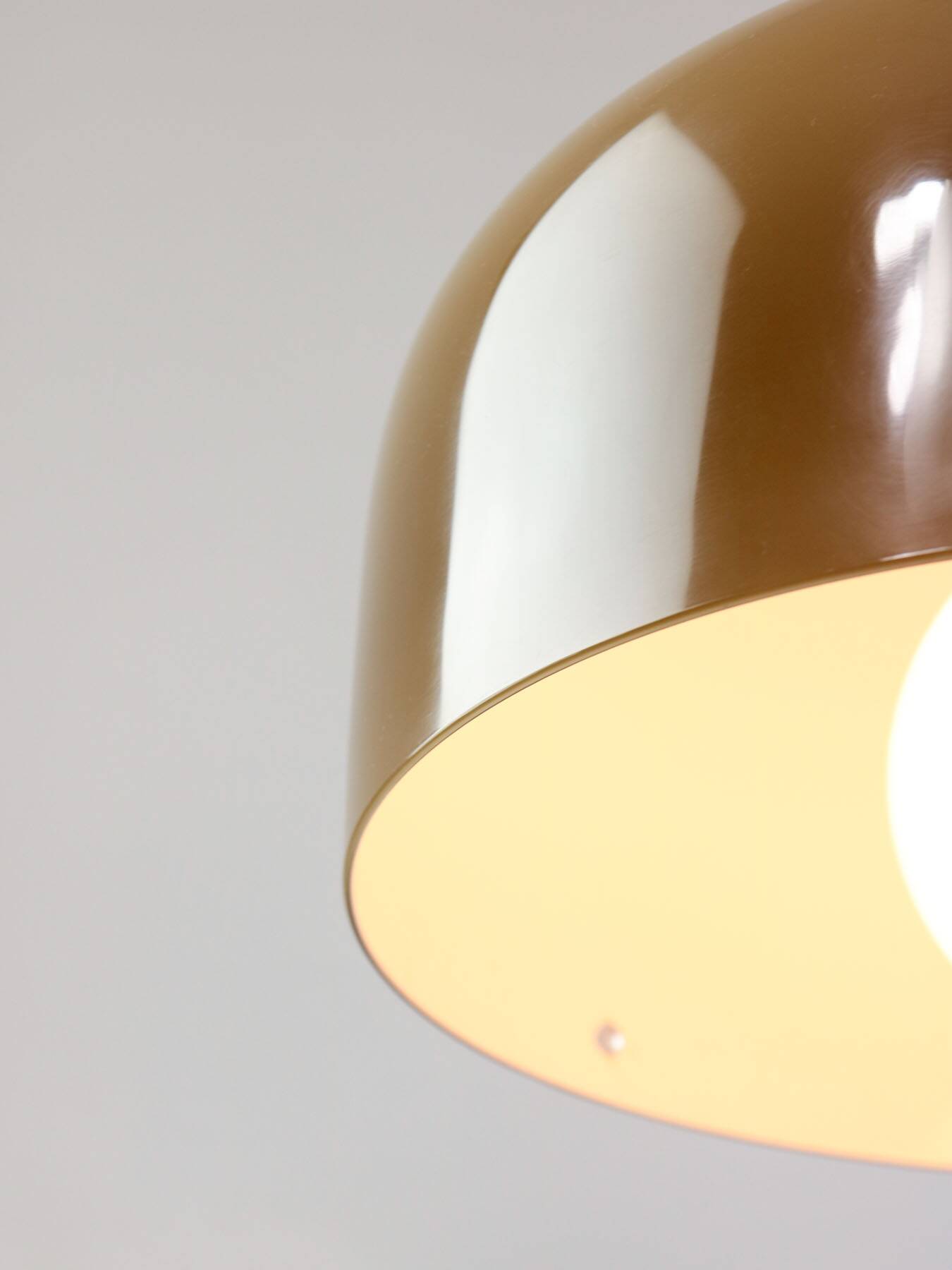 Space Age Brown Pendant Lamp from Guzzini, 1960s