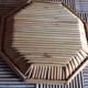Octagonal bamboo basket