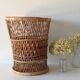 Wicker wastebasket