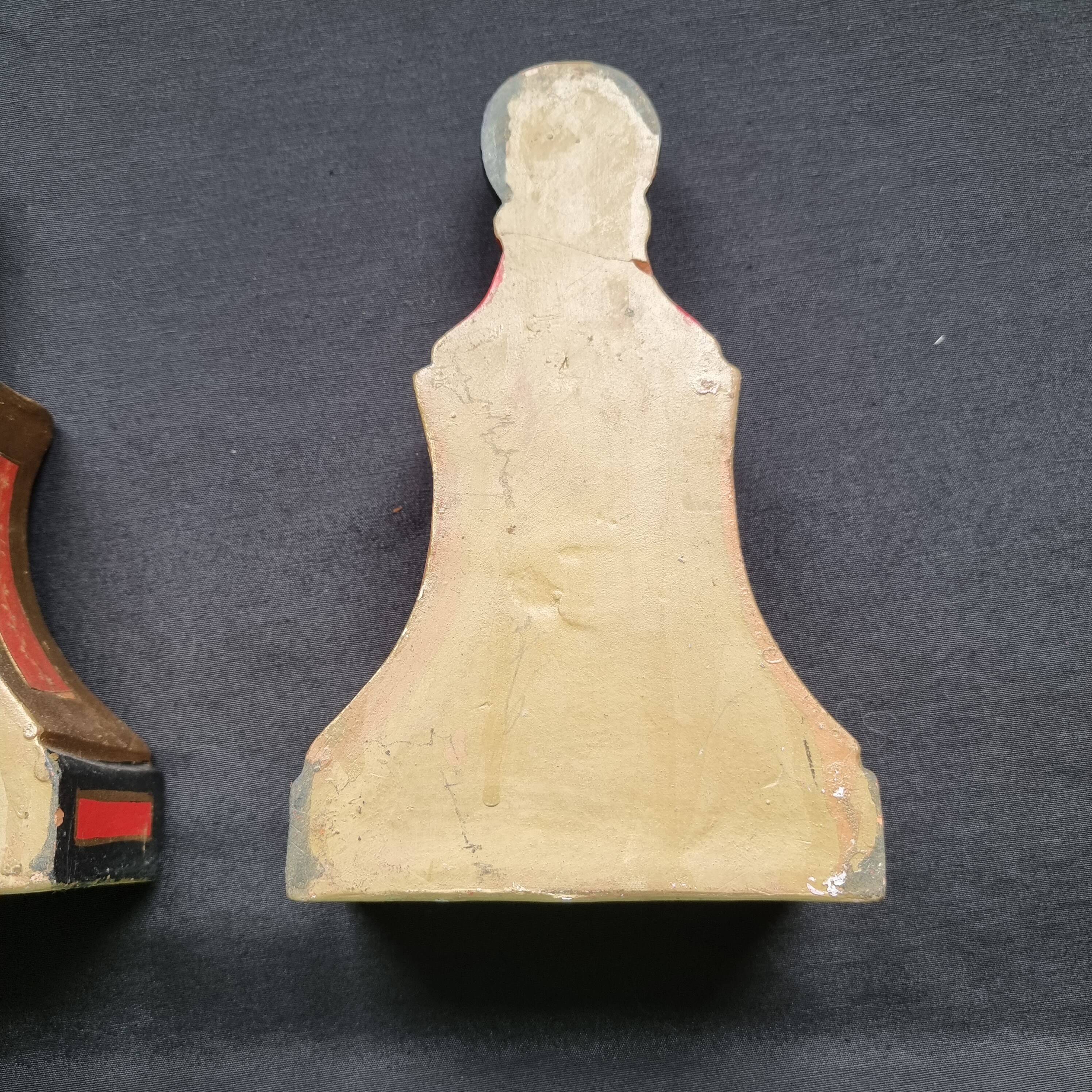 Rares serre-livres sculpturaux vintage de style Renaissance italienne, pein