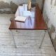 Ernst Moeckl 1960s teak desk with chrome base