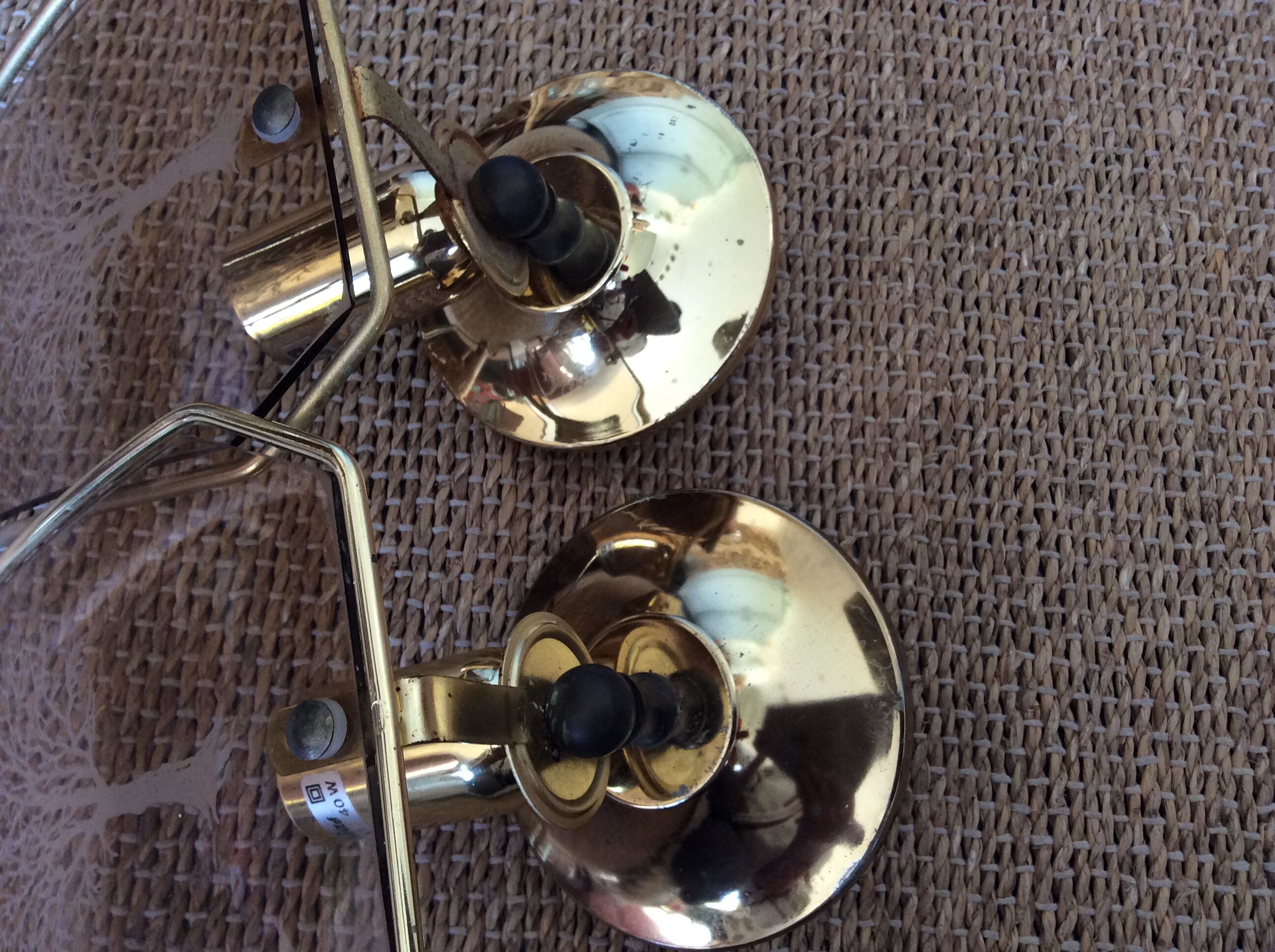 4 vintage wall lamps