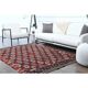 1970s Vintage Turkish Oushak Handmade Wool Cotton Red Area Rug 166x235